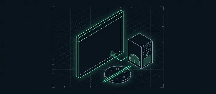 Illustration: Ein Browserfenster ohne Banner, per Linie mit einem eigenen Server verbunden; davor ein durchgestrichener Keks-Umriss.